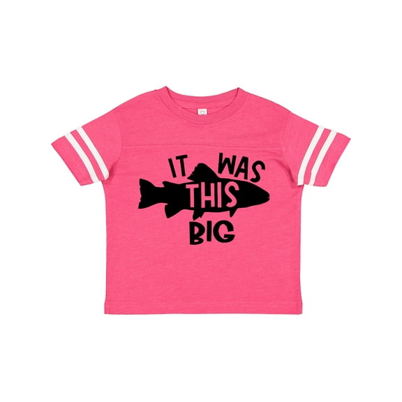 Inktastic It Was This Big Fishing Humor Boys or Girls Toddler T-Shirt