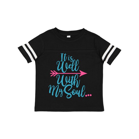 Inktastic It is Well with My Soul Pink Arrow Boys or Girls Toddler T-Shirt
