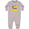 thumbnail image 1 of Inktastic It's Fun Bee-ing One Cute Bee First Birthday Baby Fleece Romper, 1 of 4