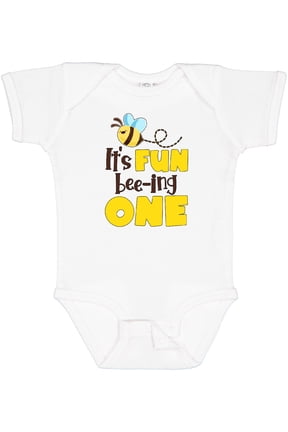 It's Fun Bee-ing One Cute Bee First Birthday Boys or Girls Baby Bodysuit