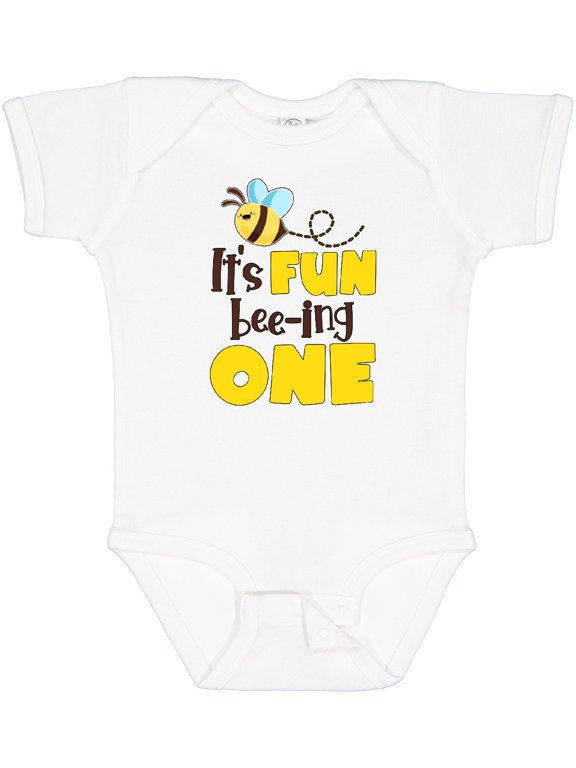 It's Fun Bee-ing One Cute Bee First Birthday Boys or Girls Baby Bodysuit