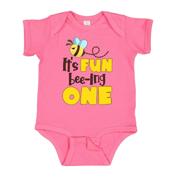 Inktastic It's Fun Bee-ing One Cute Bee First Birthday Boys or Girls Baby Bodysuit