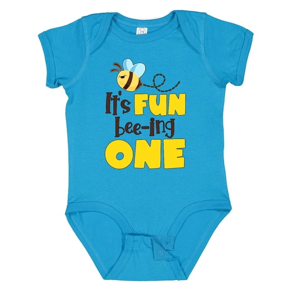Inktastic It's Fun Bee-ing One Cute Bee First Birthday Boys or Girls Baby Bodysuit