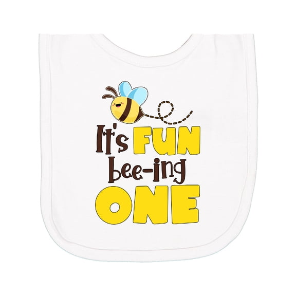 Inktastic It's Fun Bee-ing One Cute Bee First Birthday Newborn Bib