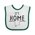 thumbnail image 1 of Inktastic It's Home- Alabama State Outline DIstressed Text Boys or Girls Baby Bib, 1 of 4