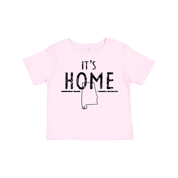 Inktastic It's Home Alabama State Outline Distressed Text Boys or Girls Toddler T-Shirt