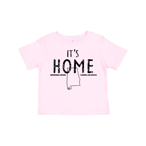 Inktastic It's Home- Alabama State Outline DIstressed Text Boys or Girls Toddler T-Shirt
