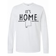 thumbnail image 1 of Inktastic It's Home Alabama State Outline Distressed Text Long Sleeve T-Shirt, 1 of 5