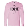 thumbnail image 1 of Inktastic It's Home Alabama State Outline Distressed Text Long Sleeve T-Shirt, 1 of 5
