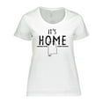 thumbnail image 1 of Inktastic It's Home- Alabama State Outline DIstressed Text Women's Plus Size T-Shirt, 1 of 5
