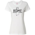 thumbnail image 1 of Inktastic It's Home- Alabama State Outline DIstressed Text Women's T-Shirt, 1 of 5