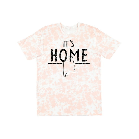 Inktastic It's Home- Alabama State Outline Distressed Text T-Shirt