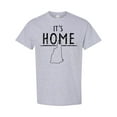 thumbnail image 1 of Inktastic It's Home New Hampshire State Outline Distressed Text T-Shirt, 1 of 5