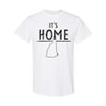 thumbnail image 1 of Inktastic It's Home New Hampshire State Outline Distressed Text T-Shirt, 1 of 5