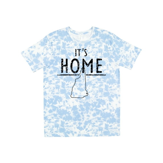 Inktastic It's Home New Hampshire State Outline Distressed Text T-Shirt