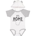 thumbnail image 1 of Inktastic It's Home- State of Arkansas Outline Distressed Text Boys or Girls Baby Bodysuit, 1 of 4