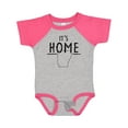 thumbnail image 1 of Inktastic It's Home- State of Arkansas Outline Distressed Text Boys or Girls Baby Bodysuit, 1 of 4