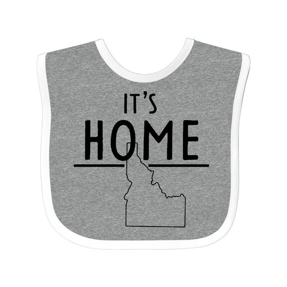 Inktastic It's Home- State of Idaho Outline Boys or Girls Baby Bib
