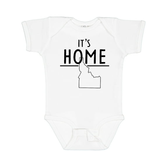 Inktastic It's Home- State of Idaho Outline Boys or Girls Baby Bodysuit