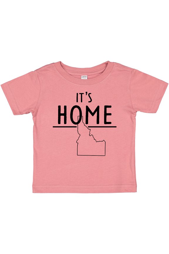 It's Home- State of Idaho Outline Boys or Girls Baby T-Shirt