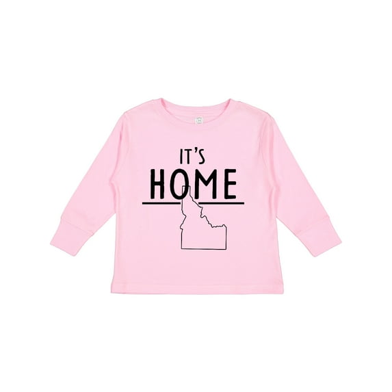 Inktastic It's Home State of Idaho Outline Boys or Girls Long Sleeve Toddler T-Shirt