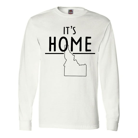 Inktastic It's Home- State of Idaho Outline Long Sleeve T-Shirt