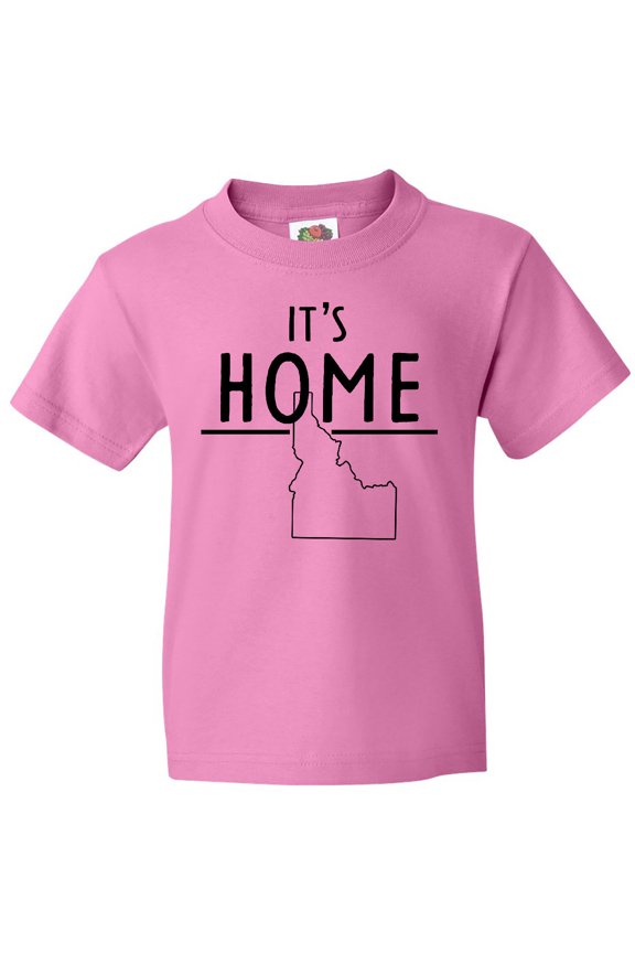 It's Home- State of Idaho Outline Youth T-Shirt