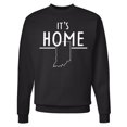 thumbnail image 1 of Inktastic It's Home State of Indiana Outline Adult Sweatshirt, 1 of 4
