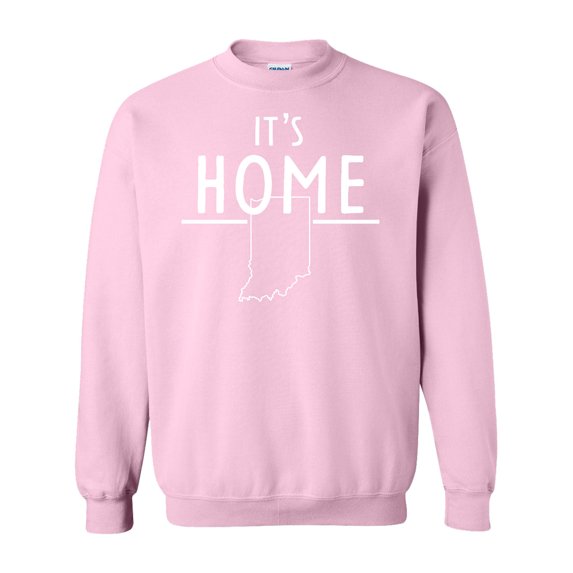 Inktastic It's Home State of Indiana Outline Adult Sweatshirt