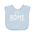 thumbnail image 1 of Inktastic It's Home- State of Indiana Outline Boys or Girls Baby Bib, 1 of 4