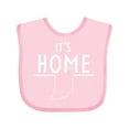 thumbnail image 1 of Inktastic It's Home- State of Indiana Outline Boys or Girls Baby Bib, 1 of 4
