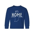 thumbnail image 1 of Inktastic It's Home- State of Indiana Outline Long Sleeve Youth T-Shirt, 1 of 5