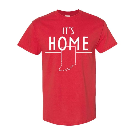 Inktastic It's Home State of Indiana Outline T-Shirt