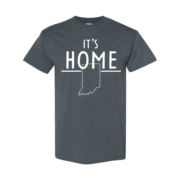 Inktastic It's Home State of Indiana Outline T-Shirt