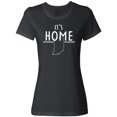 thumbnail image 1 of Inktastic It's Home- State of Indiana Outline Women's T-Shirt, 1 of 5