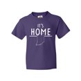 thumbnail image 1 of Inktastic It's Home- State of Indiana Outline Youth T-Shirt, 1 of 5