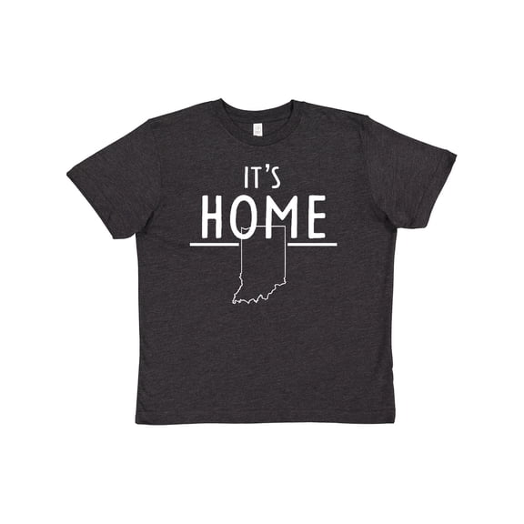 Inktastic It's Home- State of Indiana Outline Youth T-Shirt