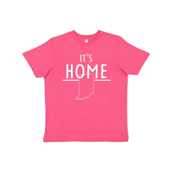 Inktastic It's Home- State of Indiana Outline Youth T-Shirt