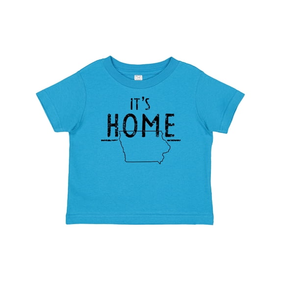Inktastic It's Home- State of Iowa Outline Distressed Text Boys or Girls Baby T-Shirt