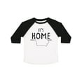 thumbnail image 1 of Inktastic It's Home- State of Iowa  Outline Distressed Text Boys or Girls Toddler T-Shirt, 1 of 5