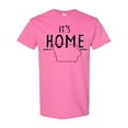 thumbnail image 1 of Inktastic It's Home State of Iowa Outline Distressed Text T-Shirt, 1 of 5