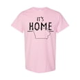 thumbnail image 1 of Inktastic It's Home State of Iowa Outline Distressed Text T-Shirt, 1 of 5