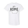 thumbnail image 1 of Inktastic It's Home State of Iowa Outline Distressed Text T-Shirt, 1 of 5