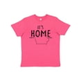 thumbnail image 1 of Inktastic It's Home- State of Iowa  Outline Distressed Text Youth T-Shirt, 1 of 5