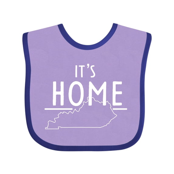 Inktastic It's Home- State of Kentucky Outline Boys or Girls Baby Bib