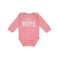 thumbnail image 1 of Inktastic It's Home- State of Michigan Outline Boys or Girls Long Sleeve Baby Bodysuit, 1 of 5