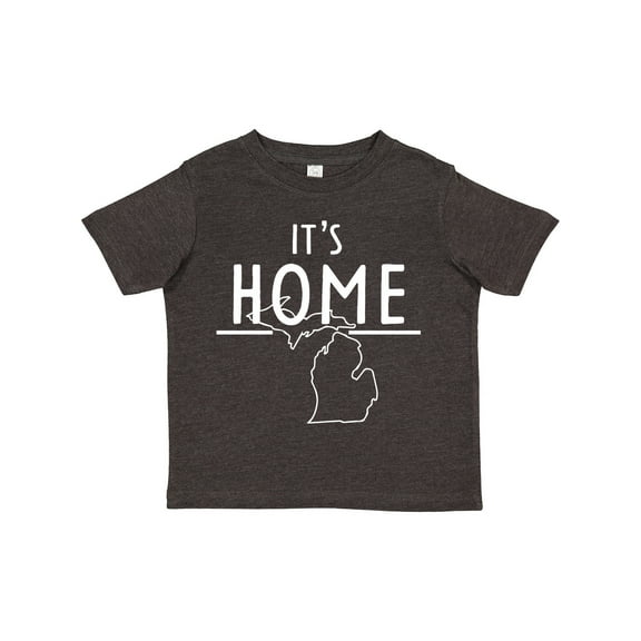 Inktastic It's Home State of Michigan Outline Boys or Girls Toddler T-Shirt