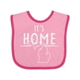 thumbnail image 1 of Inktastic It's Home- State  of Michigan Outline Distressed Text Boys or Girls Baby Bib, 1 of 4