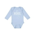 thumbnail image 1 of Inktastic It's Home- State  of Michigan Outline Distressed Text Boys or Girls Long Sleeve Baby Bodysuit, 1 of 5