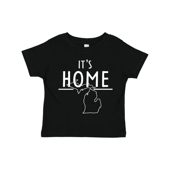 Inktastic It's Home State of Michigan Outline Boys or Girls Toddler T-Shirt